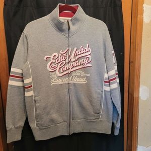 ECKO Unlimited Company Full Zip Unisex Jacket Size Small Gray Embroidered Logo